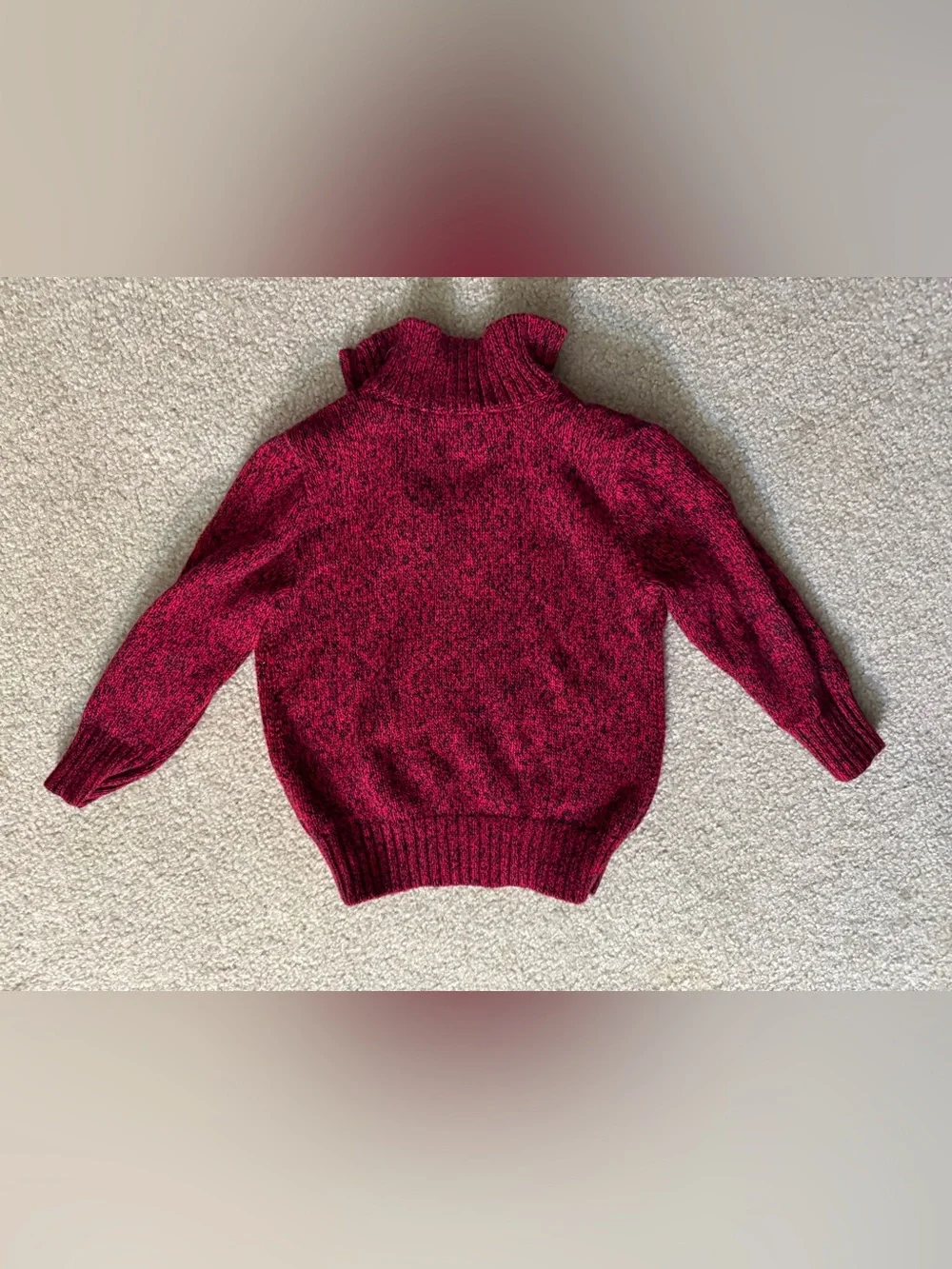 Chaps Kids Half-Zip Sweater Pullover in Maroon